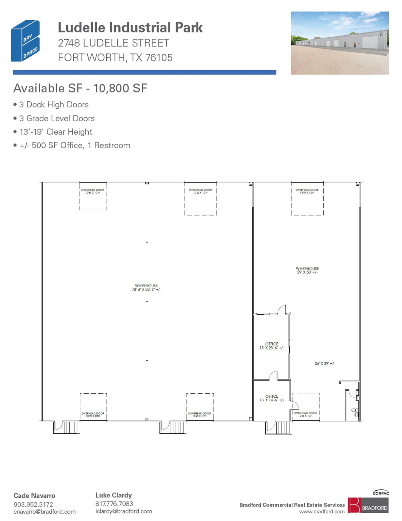2661-2669 Ludelle St, Fort Worth, TX for lease Floor Plan- Image 1 of 1