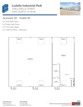 2661-2669 Ludelle St, Fort Worth, TX for lease Floor Plan- Image 1 of 1