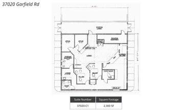 37020 Garfield Rd, Clinton Township, MI for lease Floor Plan- Image 2 of 2