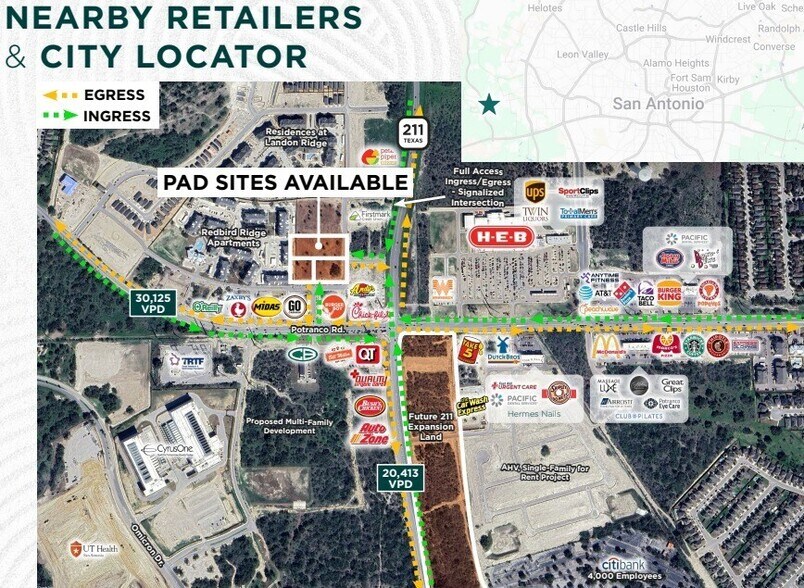 211 Crossing Ave, San Antonio, TX à vendre - Aérien - Image 2 de 4