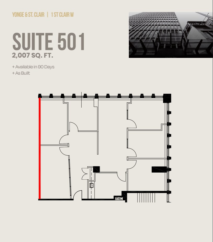 1 St Clair Ave W, Toronto, ON for lease Floor Plan- Image 1 of 1