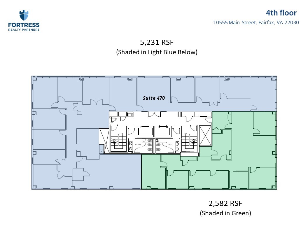 10555 Main St, Fairfax, VA à louer Plan d’étage- Image 1 de 1