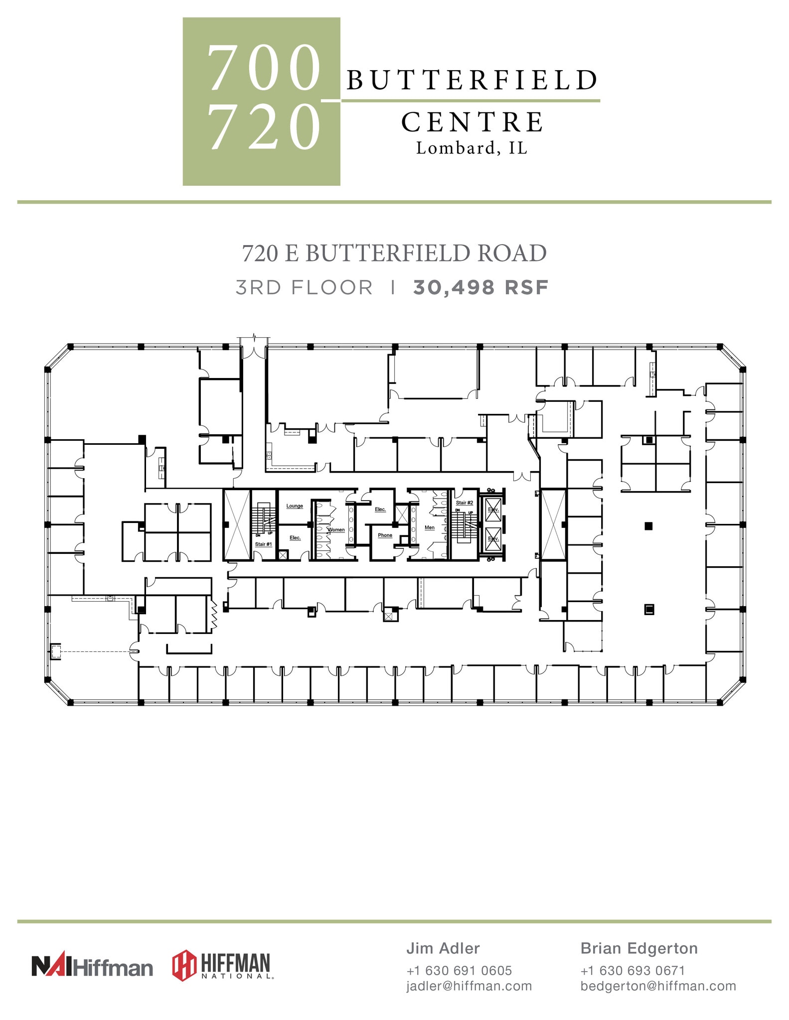 720 E Butterfield Rd, Lombard, IL à louer Plan d’étage- Image 1 de 1