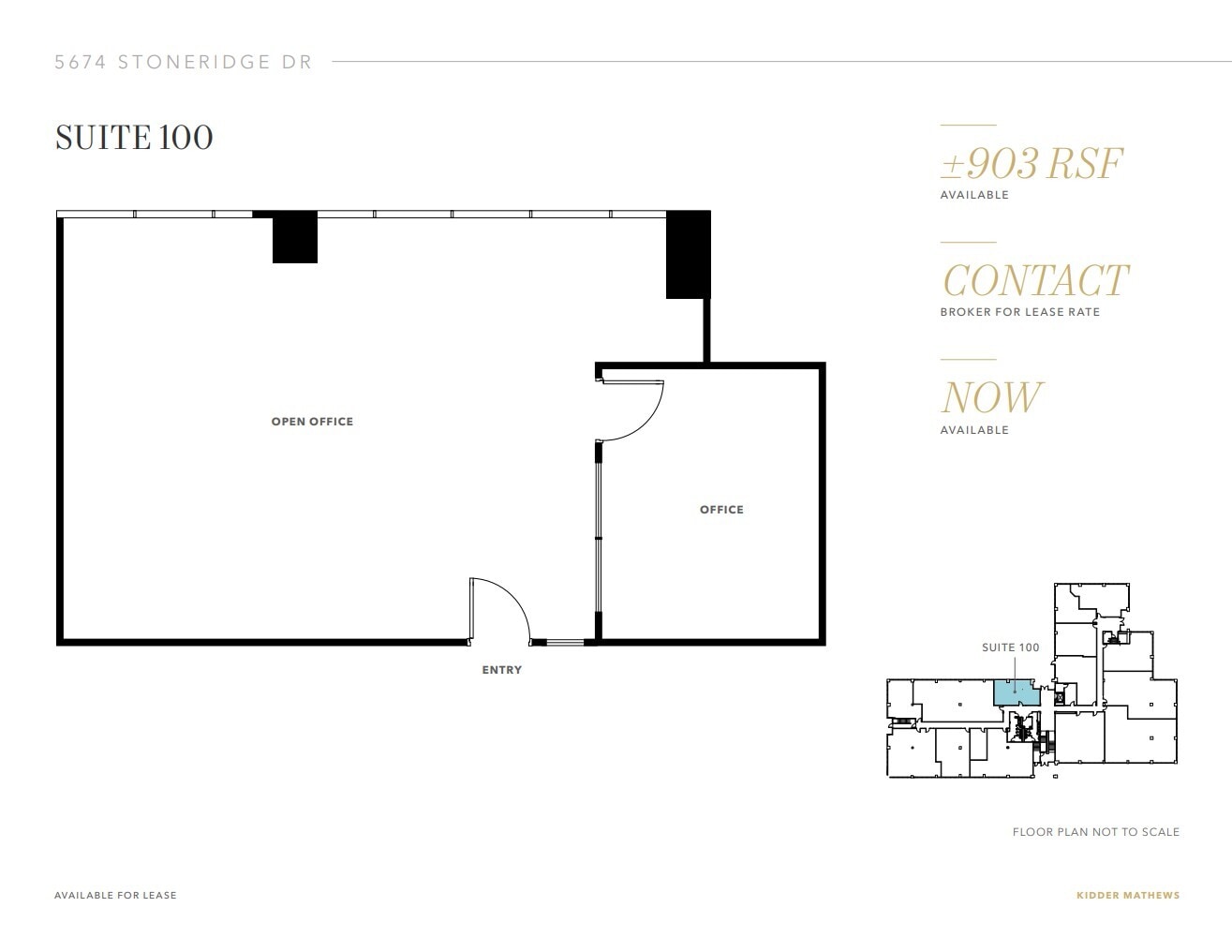 5674 Stoneridge Dr, Pleasanton, CA for lease Floor Plan- Image 1 of 1