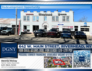 Plus de détails pour 642 W Main St, Riverhead, NY - Vente au détail à vendre