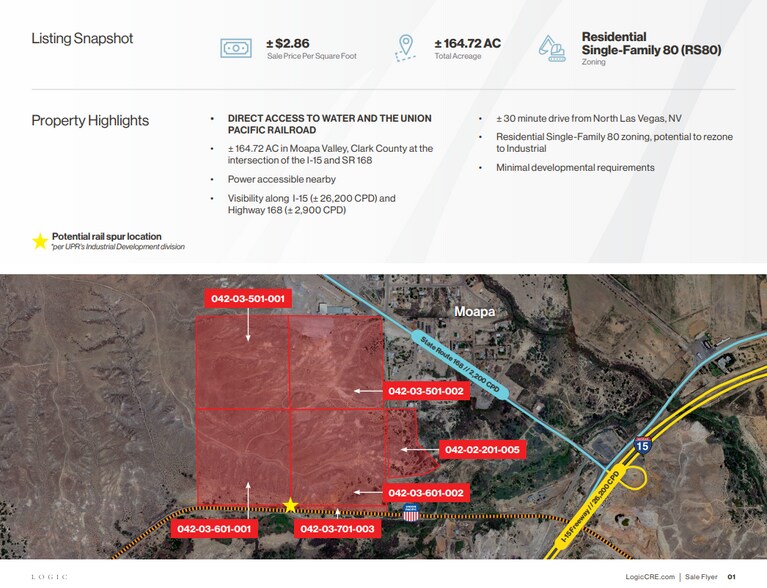 SR168 and I-15N, Moapa, NV for sale - Building Photo - Image 2 of 4