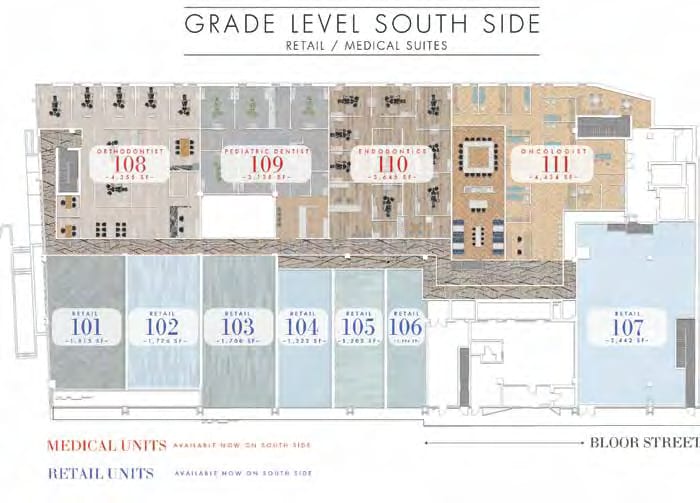 2442-2452 Bloor St W, Toronto, ON M6S 1R1 - Unit 106 - - Floor Plan - Image 2 of 2