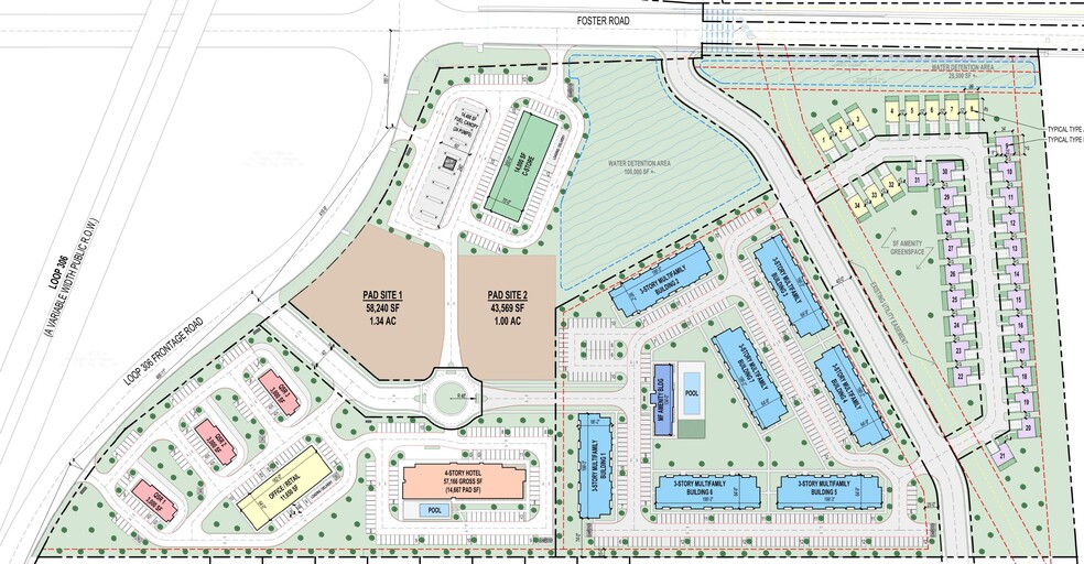 Loop 306 & Foster Rd, San Angelo, TX à vendre - Plan de site - Image 1 de 6