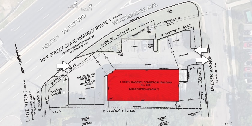 280 US 1, Edison, NJ à vendre - Plan de site - Image 2 de 4