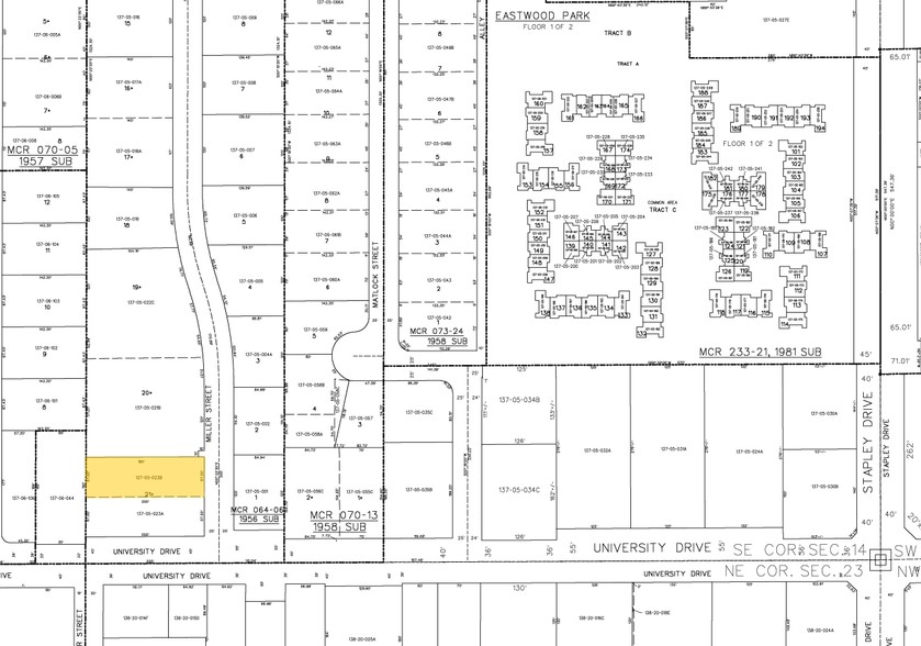 1010 E University Dr, Mesa, AZ for lease - Plat Map - Image 2 of 5