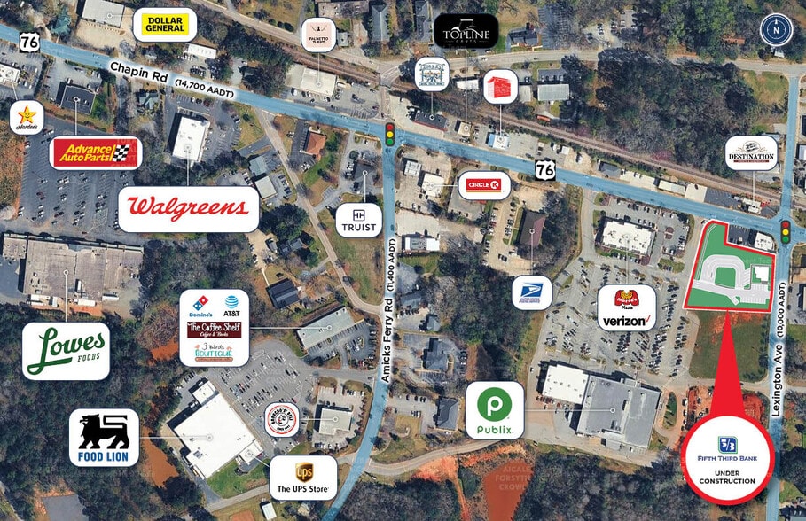 203 Lexington Ave, Chapin, SC for sale - Aerial - Image 2 of 5