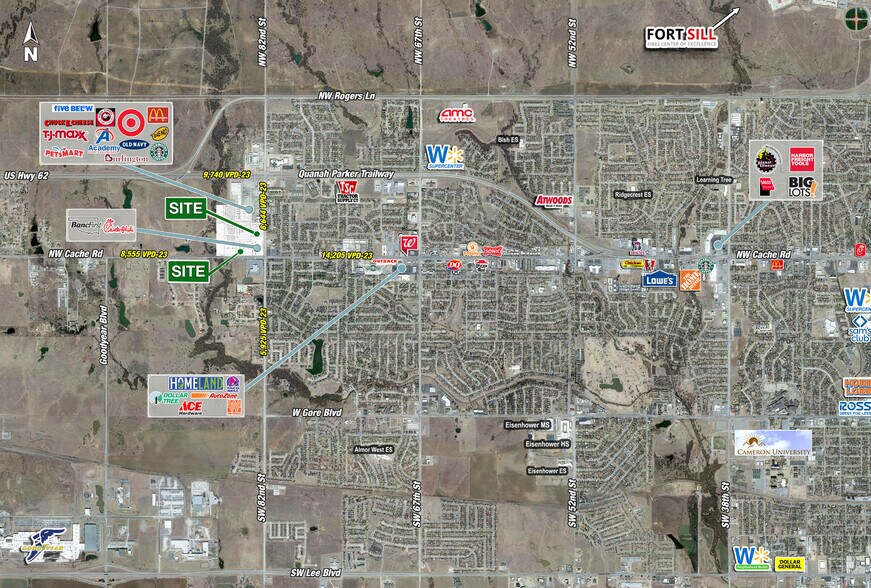 NWQ of NW Cache Rd & NW 82nd St, Lawton, OK à vendre - Aérien - Image 3 de 3