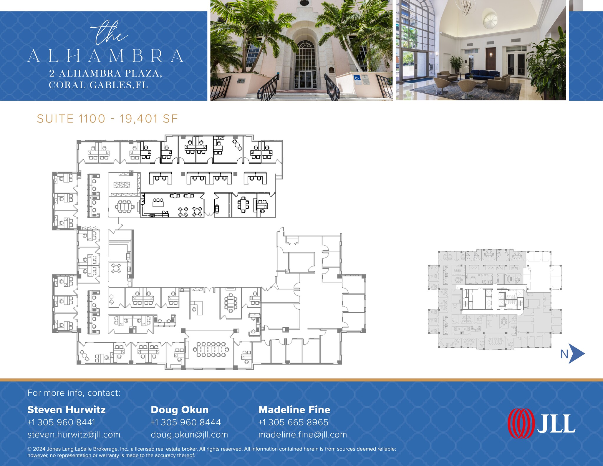 2 Alhambra Plz, Coral Gables, FL à louer Plan de site- Image 1 de 1