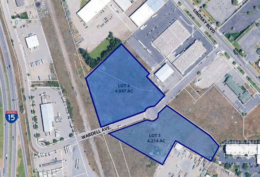 Lots 4 & 5 Wardell Ave, Idaho Falls, ID à vendre - Aérien - Image 2 de 4