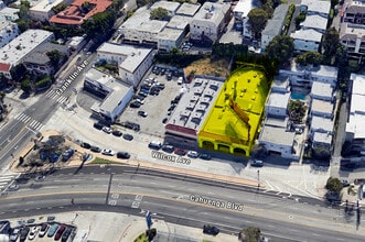 1925 Wilcox Ave, Los Angeles, CA - Aerial  map view