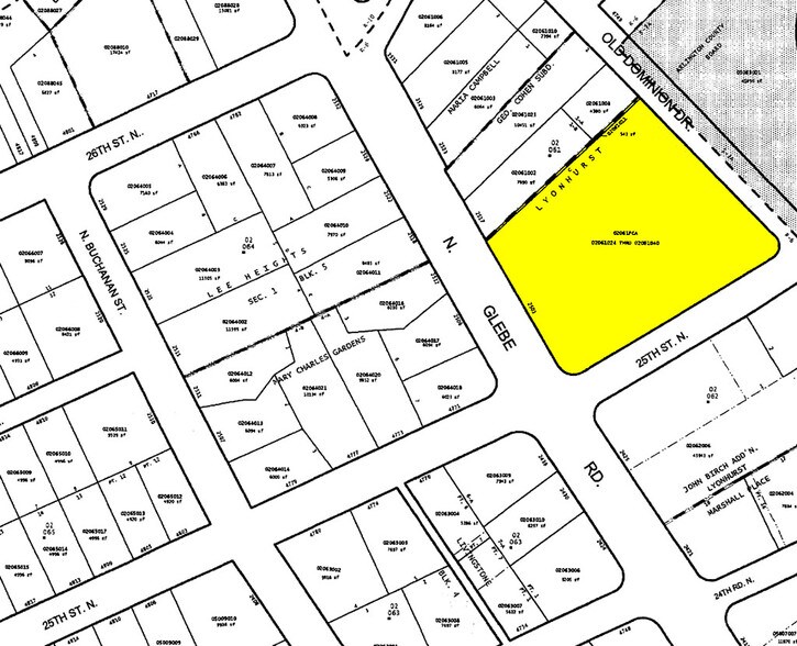 2501 N Glebe Rd, Arlington, VA à vendre - Plan cadastral - Image 3 de 5