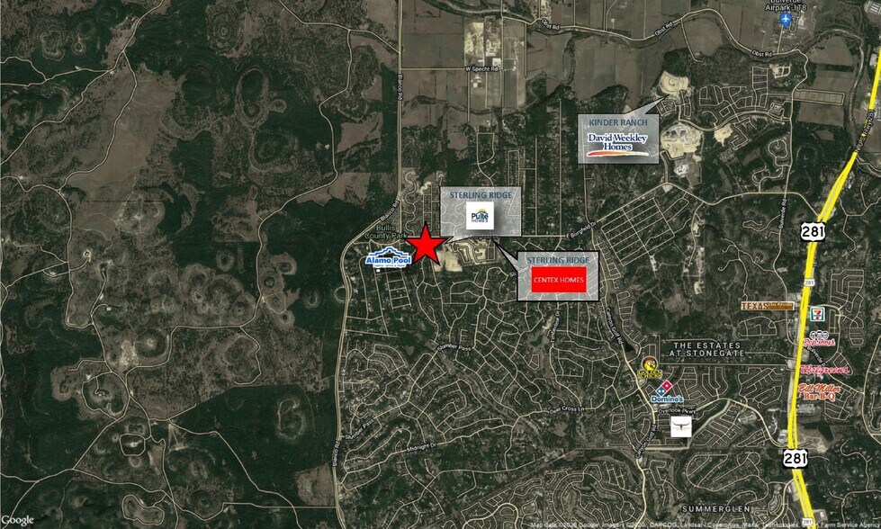 908 W Borgfeld Dr, San Antonio, TX à vendre - Aérien - Image 2 de 6