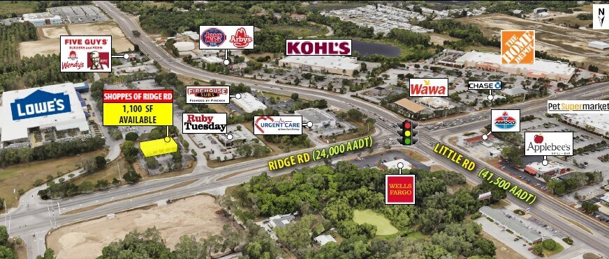 8528-8536 Ridge Rd, New Port Richey, FL à louer - Photo du bâtiment - Image 3 de 6