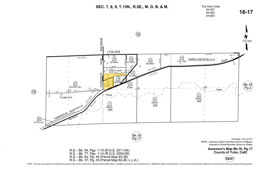 4525 Hammonton Smartsville Rd, Marysville, CA à vendre - Plan cadastral - Image 1 de 1