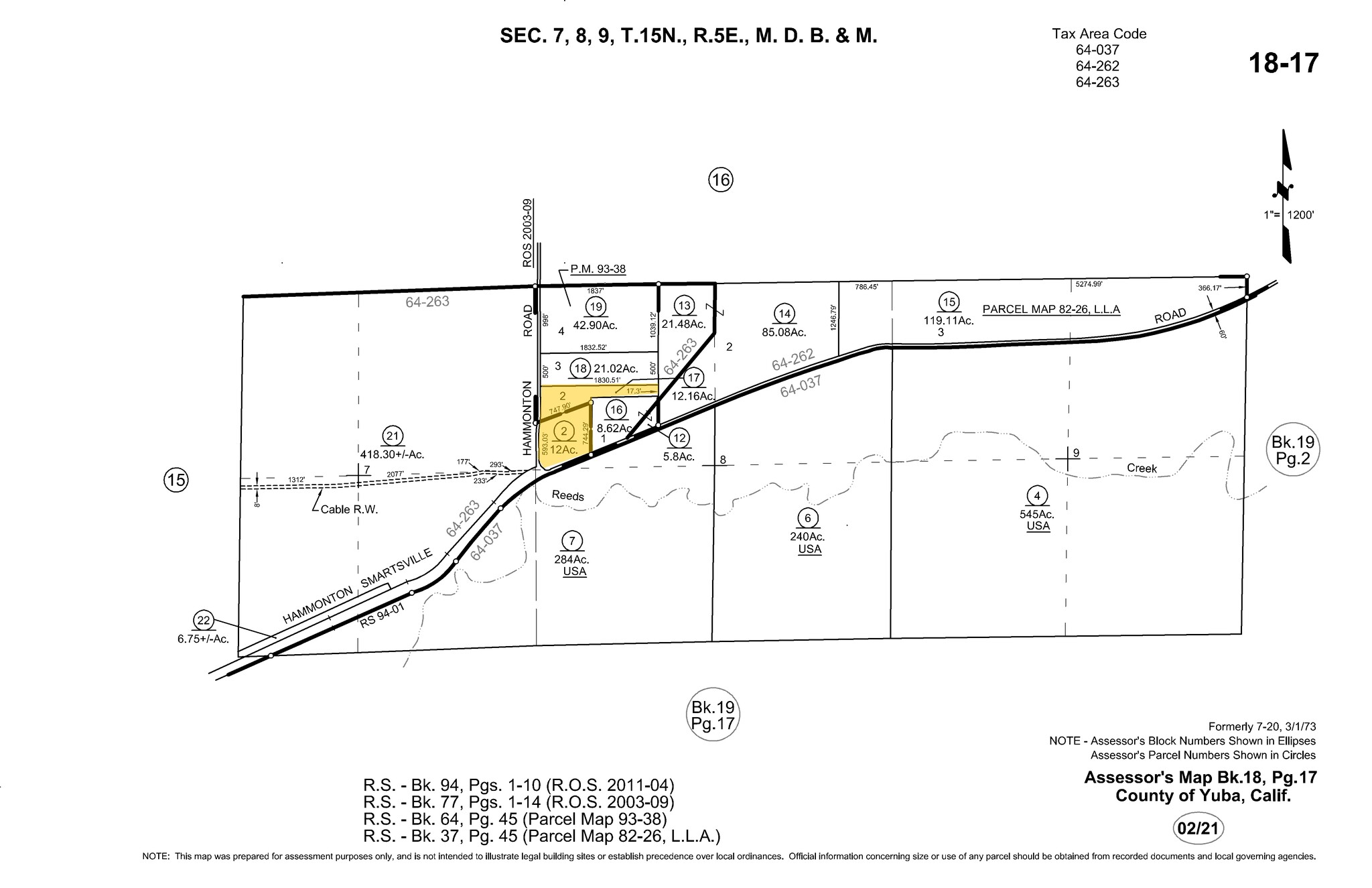 4525 Hammonton Smartsville Rd, Marysville, CA à vendre Plan cadastral- Image 1 de 1