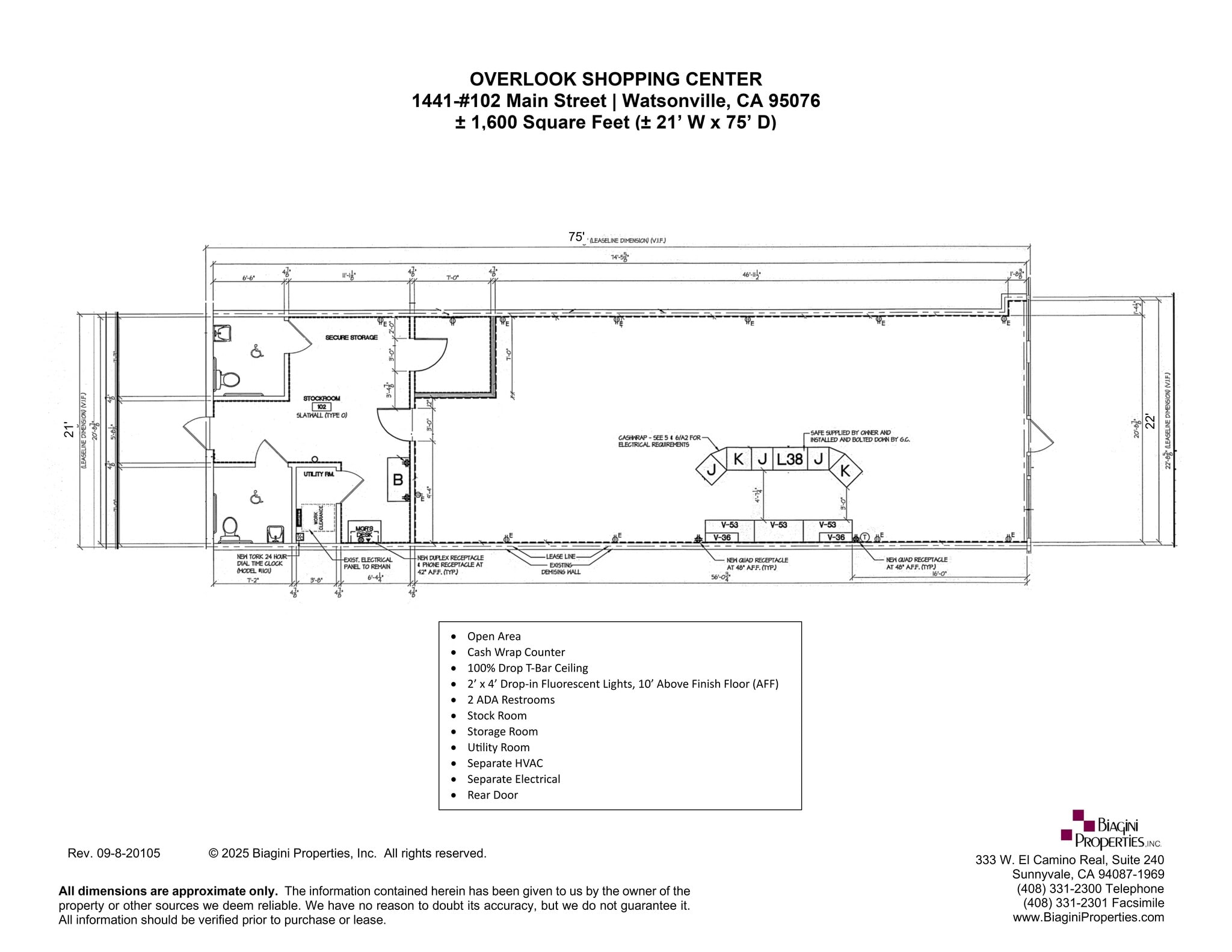 1415-1465 Main St, Watsonville, CA for lease Site Plan- Image 1 of 1