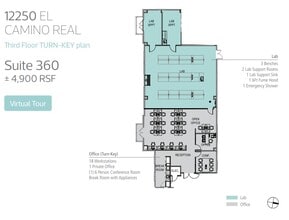 12250 El Camino Real, San Diego, CA à louer Plan d’étage- Image 1 de 1
