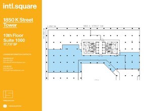 1875 I St NW, Washington, DC à louer Plan d’étage- Image 1 de 2