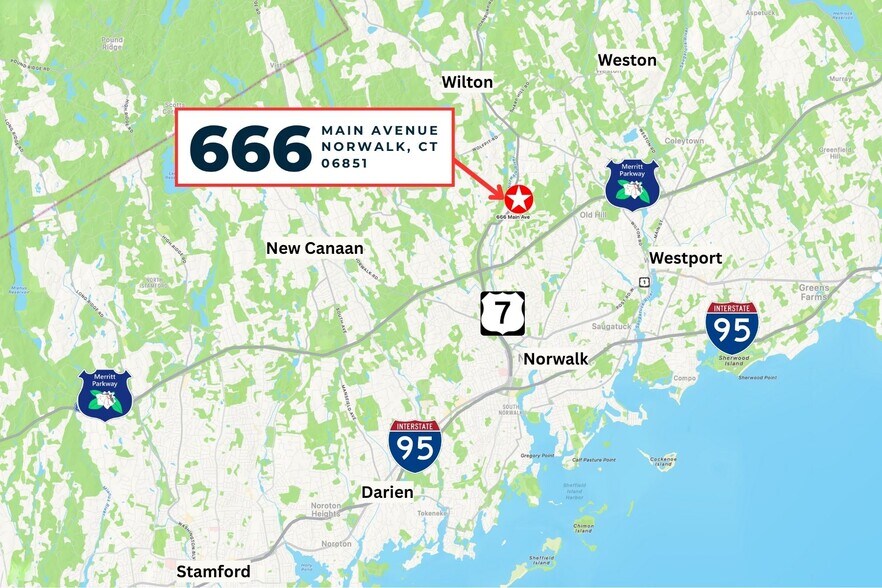 666 Main Ave, Norwalk, CT à louer - Photo du bâtiment - Image 2 de 5