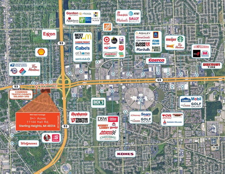 M-59, Sterling Heights, MI à vendre - Photo du bâtiment - Image 2 de 2