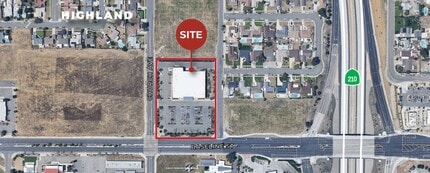 27550 Base Line St, Highland, CA - Aerial  map view