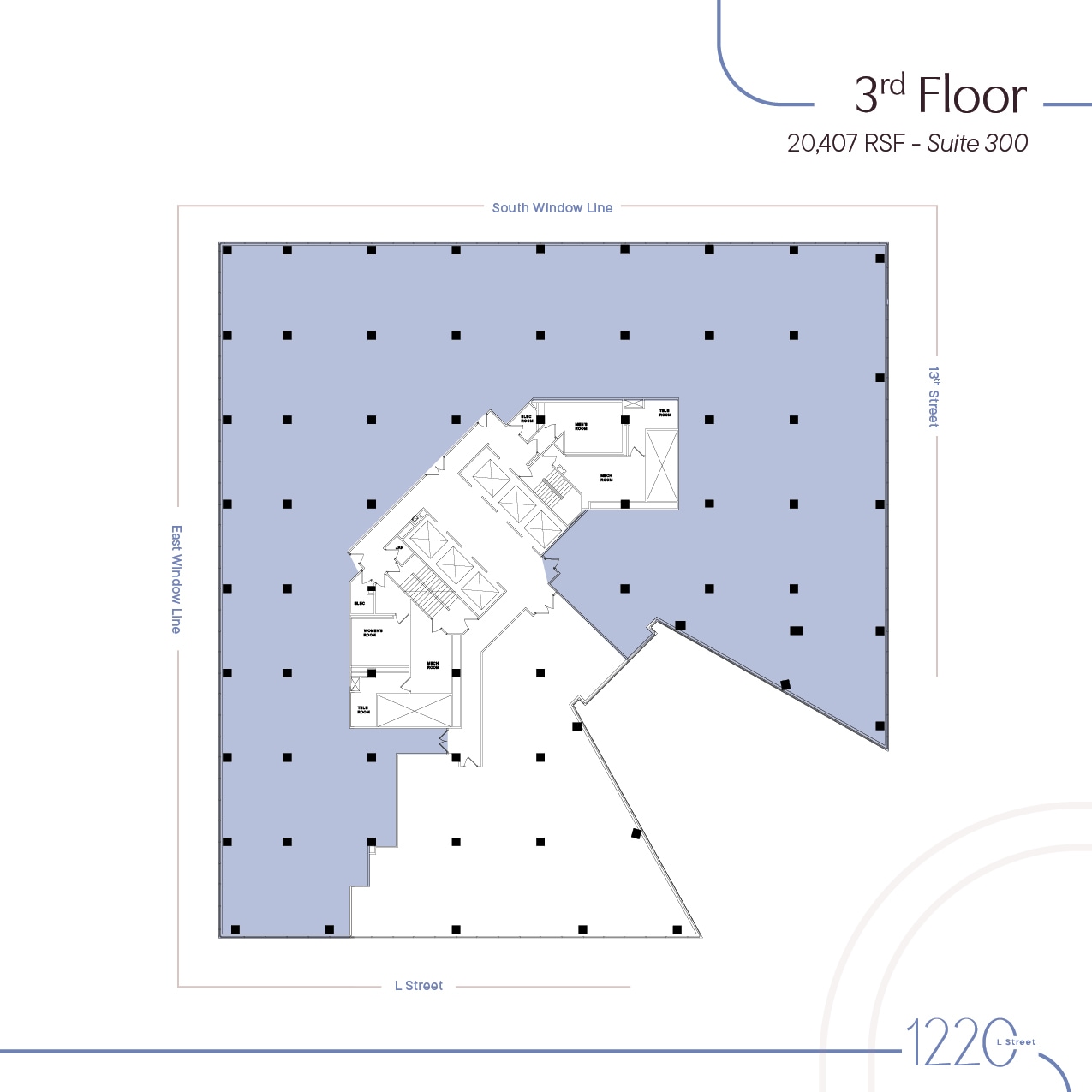 1220 L St NW, Washington, DC for lease Floor Plan- Image 1 of 1