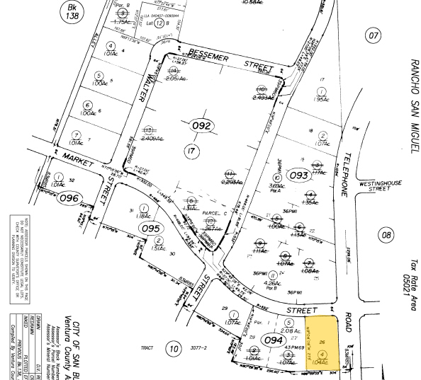 4587 Telephone Rd, Ventura, CA for lease - Plat Map - Image 2 of 10