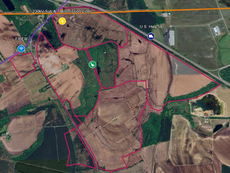 26271 Smiths Ferry Rd, Franklin, VA à vendre - Aérien - Image 2 de 8