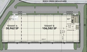 1600 Rock Creek Blvd, Joliet, IL à louer Plan de site- Image 2 de 2
