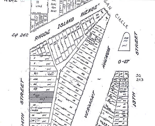 1325-1327 14th St NW, Washington, DC à louer - Plan cadastral - Image 2 de 6