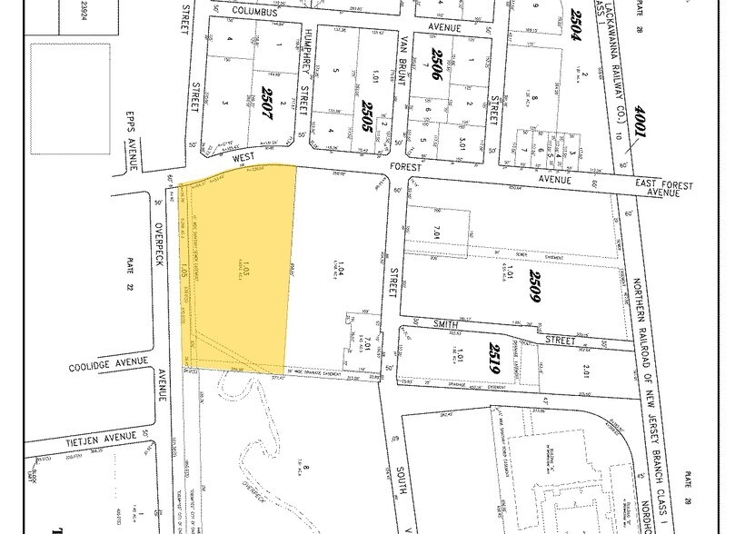 100 W Forest Ave, Englewood, NJ à louer - Plan cadastral - Image 2 de 5