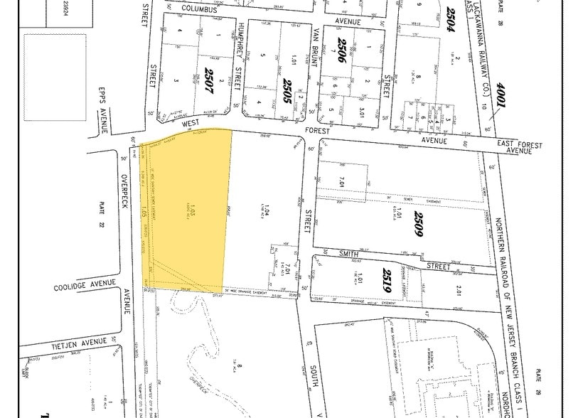 100 W Forest Ave, Englewood, NJ for lease - Plat Map - Image 2 of 6