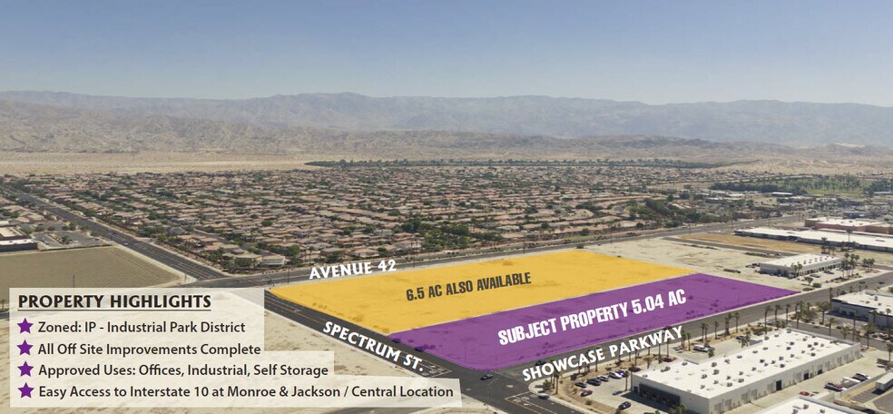 NEC Of Showcase Parkway & Spectrum St, Indio, CA à vendre - Photo du bâtiment - Image 2 de 5