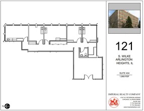 121 S Wilke Rd, Arlington Heights, IL à louer Plan d  tage- Image 1 de 1