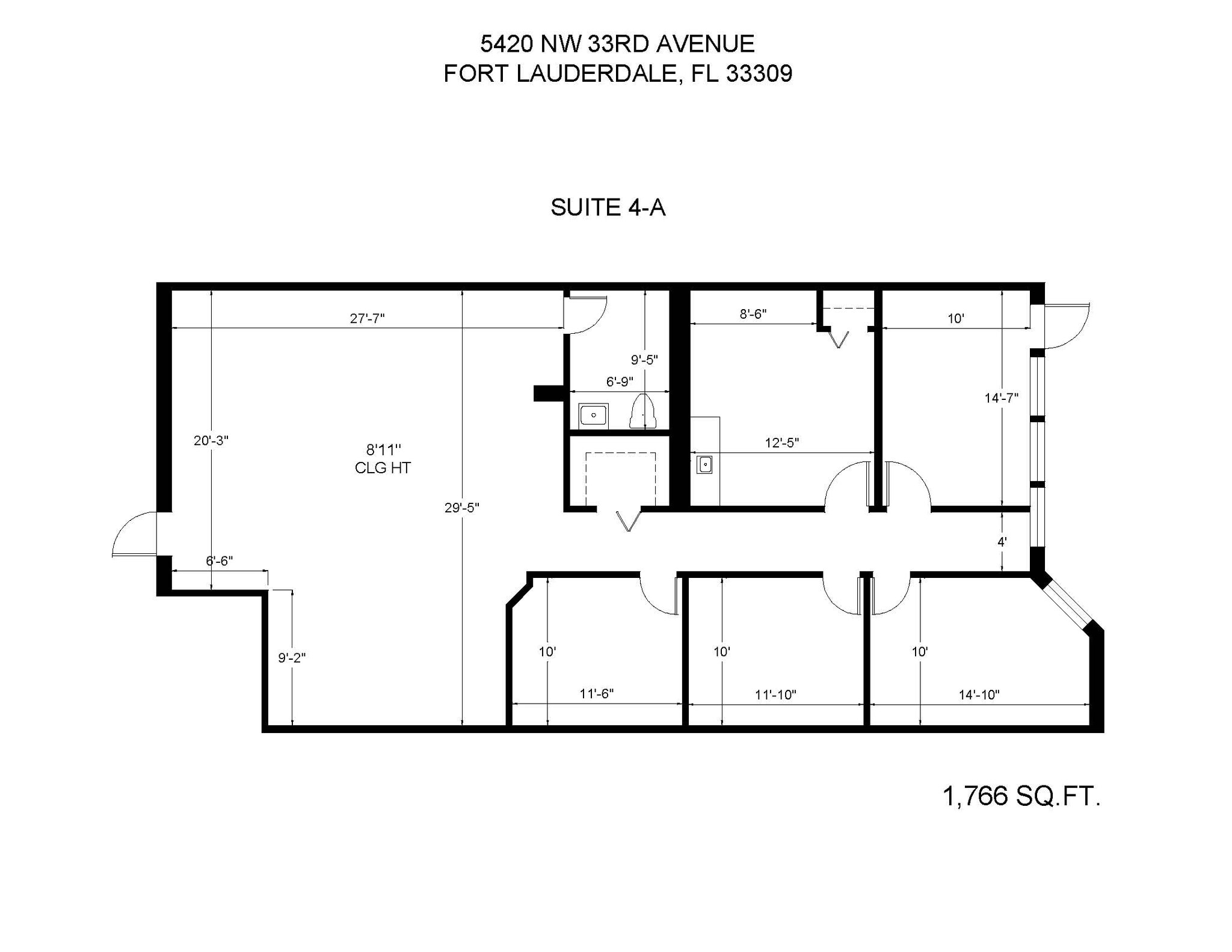 5410-5430 NW 33rd Ave, Fort Lauderdale, FL à louer Photo intérieure- Image 1 de 25