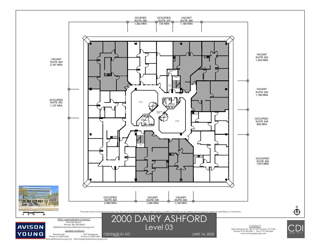 2000 S Dairy Ashford Rd, Houston, TX à louer Plan d’étage- Image 1 de 1