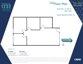 1232 E Broadway Rd, Tempe, AZ for lease Floor Plan- Image 1 of 1