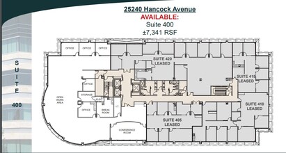 25240 Hancock Ave, Murrieta, CA à louer Plan d’étage- Image 1 de 1