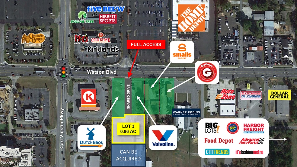 2695 Watson Blvd, Warner Robins, GA for sale - Building Photo - Image 2 of 3
