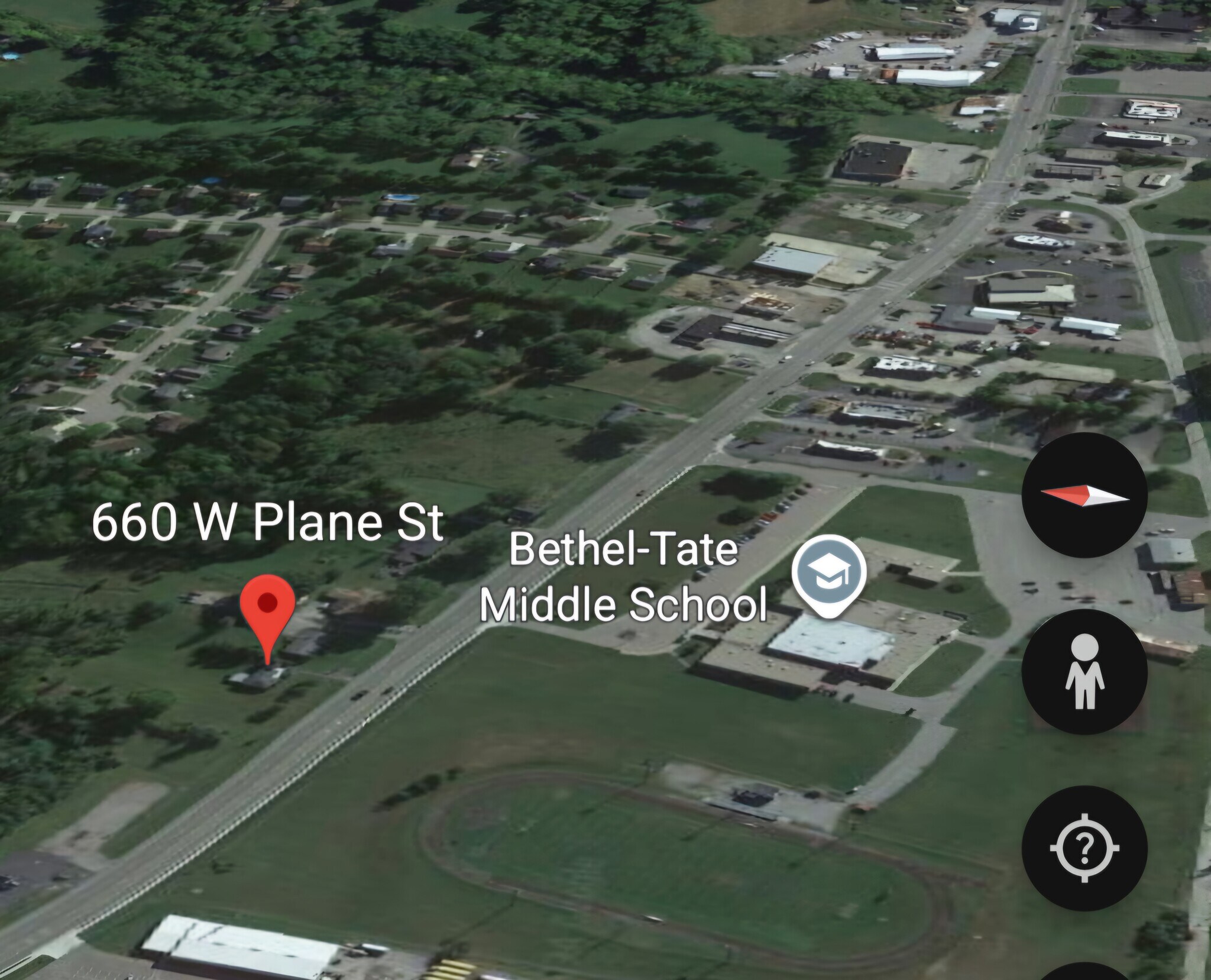 660 W Plane St, Bethel, OH à vendre Aérien- Image 1 de 3