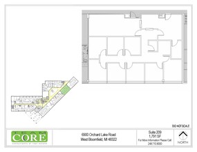 6900 Orchard Lake Rd, West Bloomfield, MI à louer Plan d  tage- Image 1 de 1