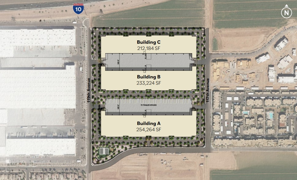 NWC 117th Ave & Corporate Drive, Avondale, AZ for lease - Site Plan - Image 3 of 7