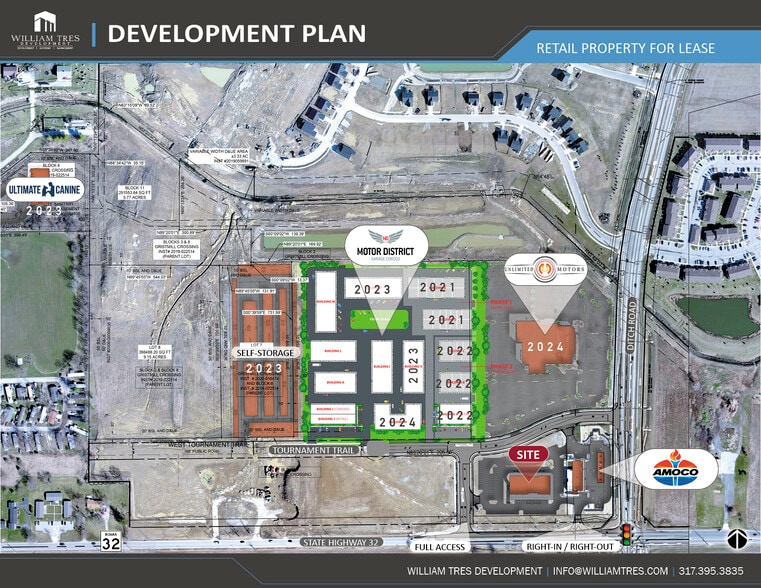 1483 W Tournament Trl, Westfield, IN à louer - Plan cadastral - Image 3 de 8