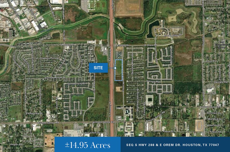 SEQ S Hwy 288 & E Orem Dr, Houston, TX à vendre - Photo du bâtiment - Image 1 de 1