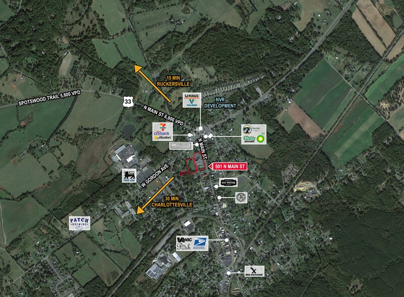 501 N Main St, Gordonsville, VA à vendre - Photo du bâtiment - Image 3 de 7